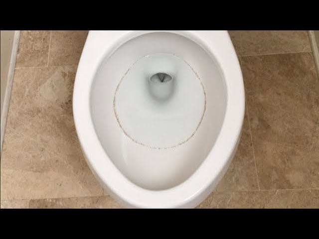 black stains in toilet